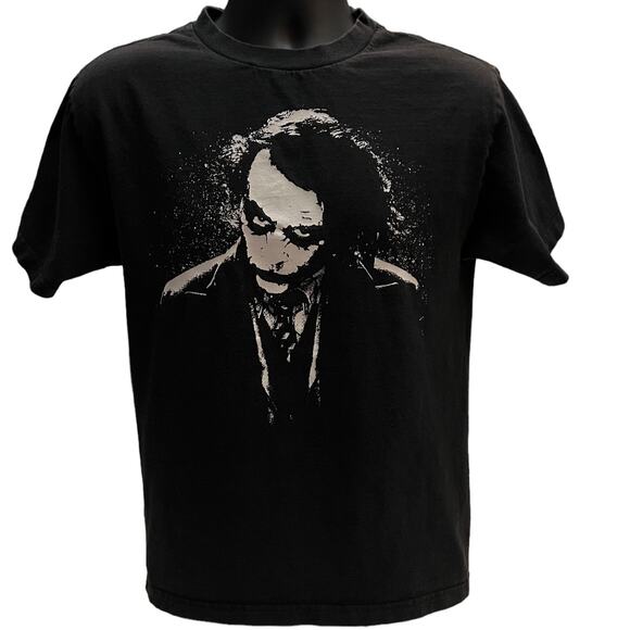 Vintage Joker T-Shirt - Heath Ledger Batman The Dark Knight - Alstyle Tag Size M - Picture 1 of 9